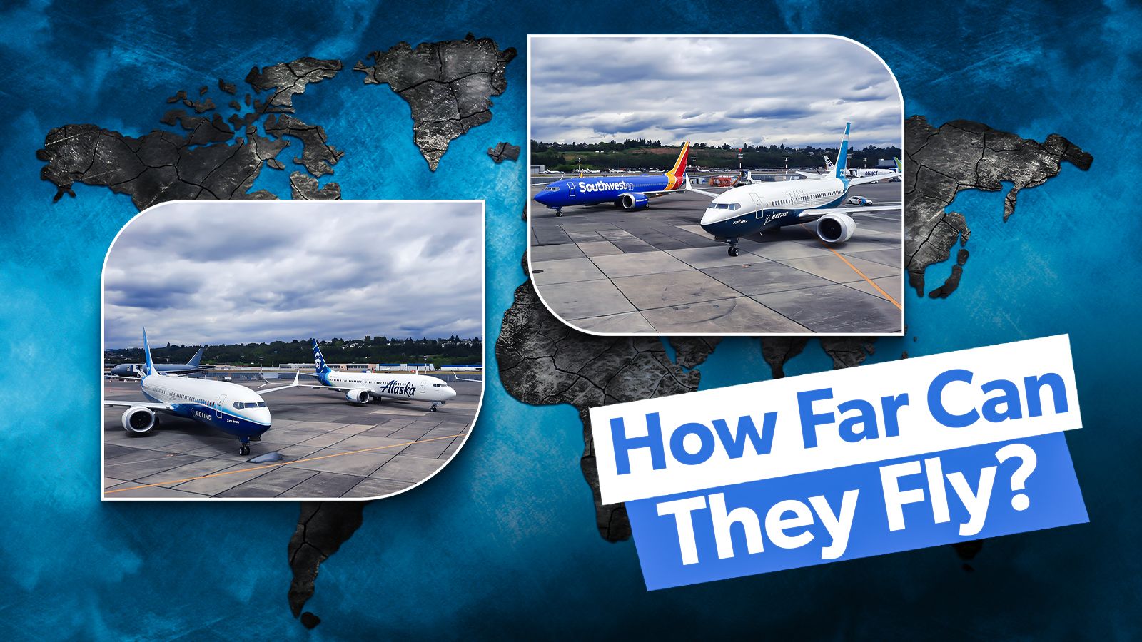 Was sind die Bereiche der verschiedenen Boeing 737 Max 