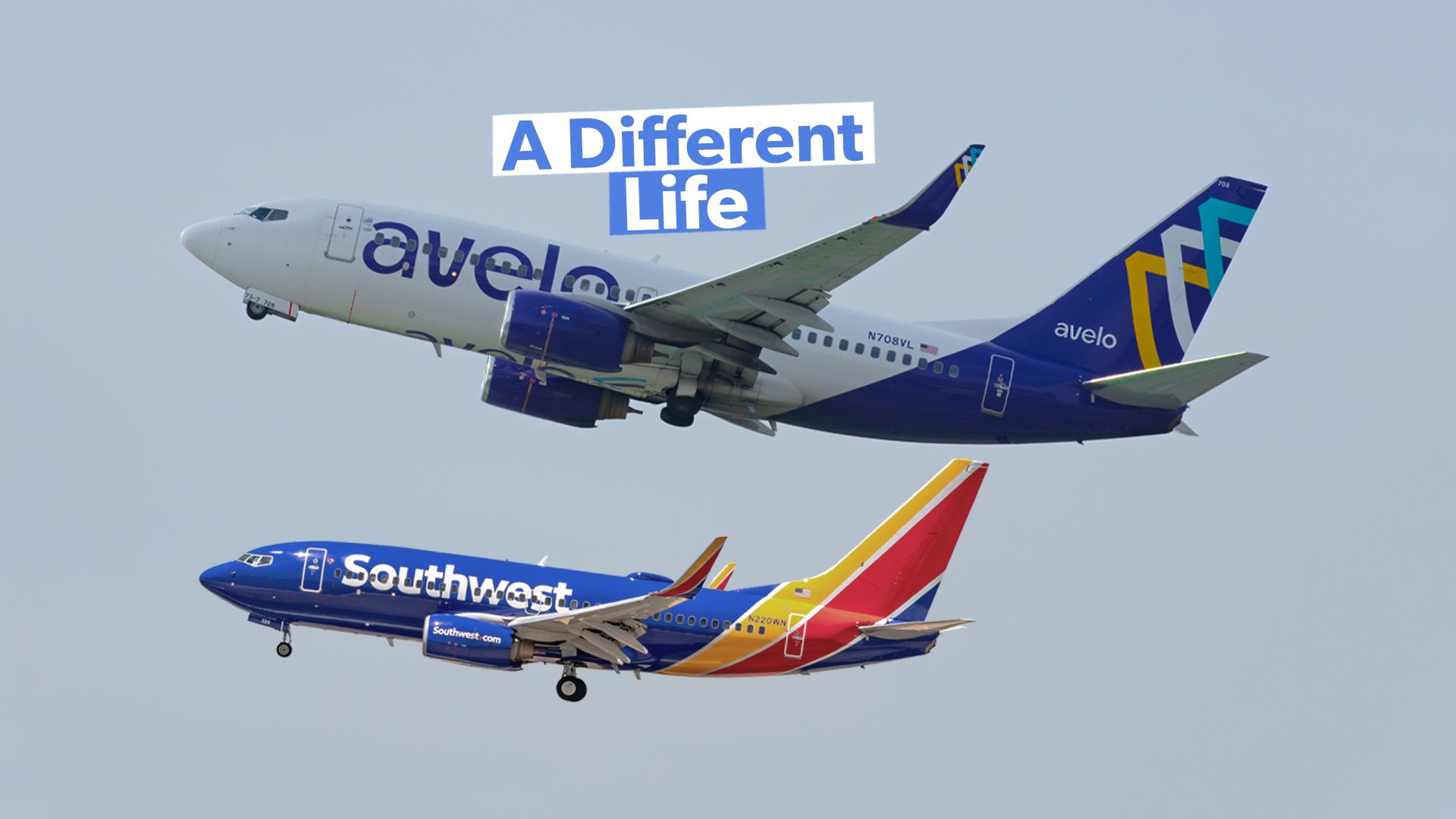 6 Avelo Airlines Boeing 737, die einst bei Southwest Airlines waren