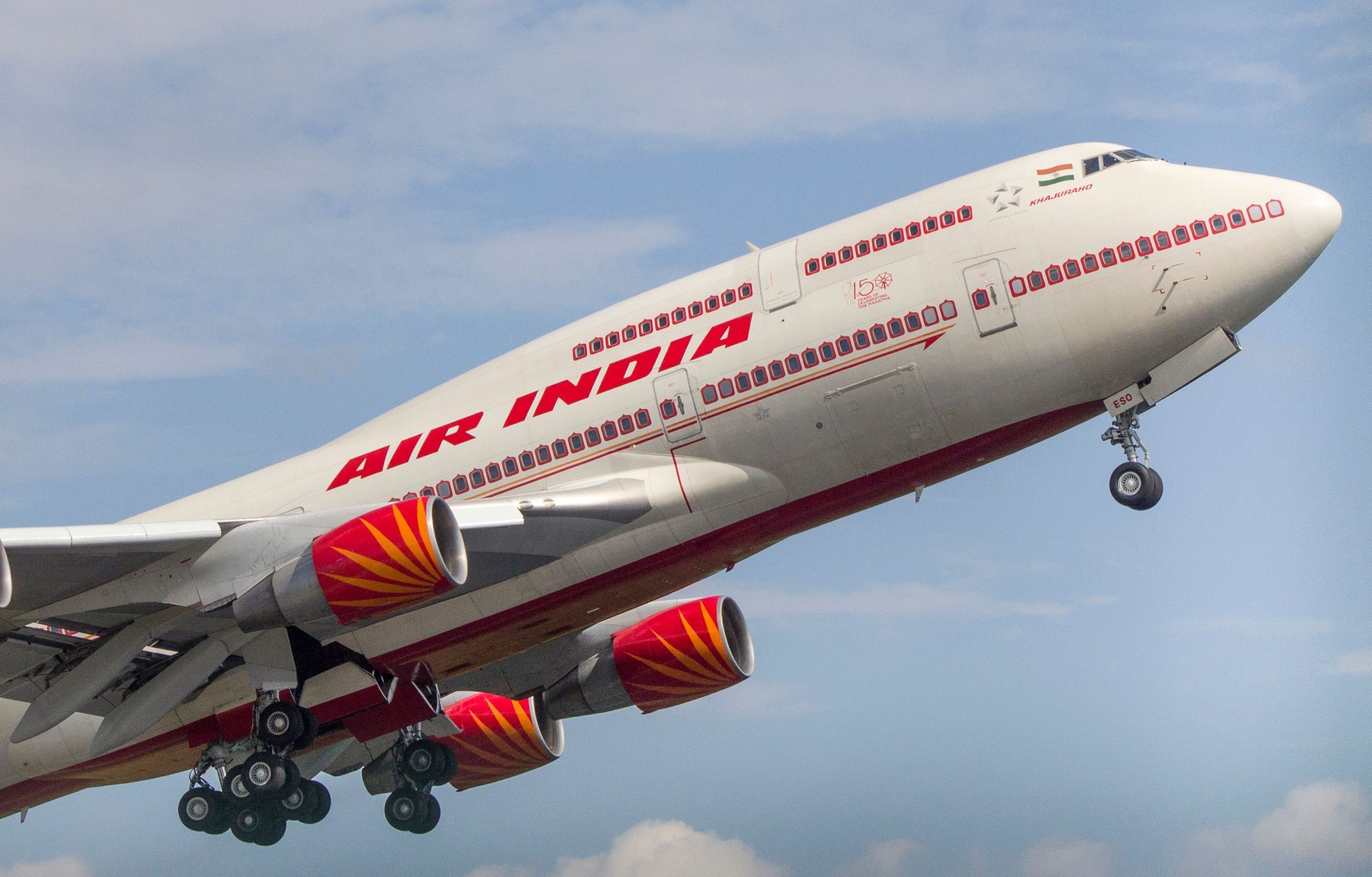 Air India Flug mit mehr als 340 Menschen, die nach New York gebunden sind