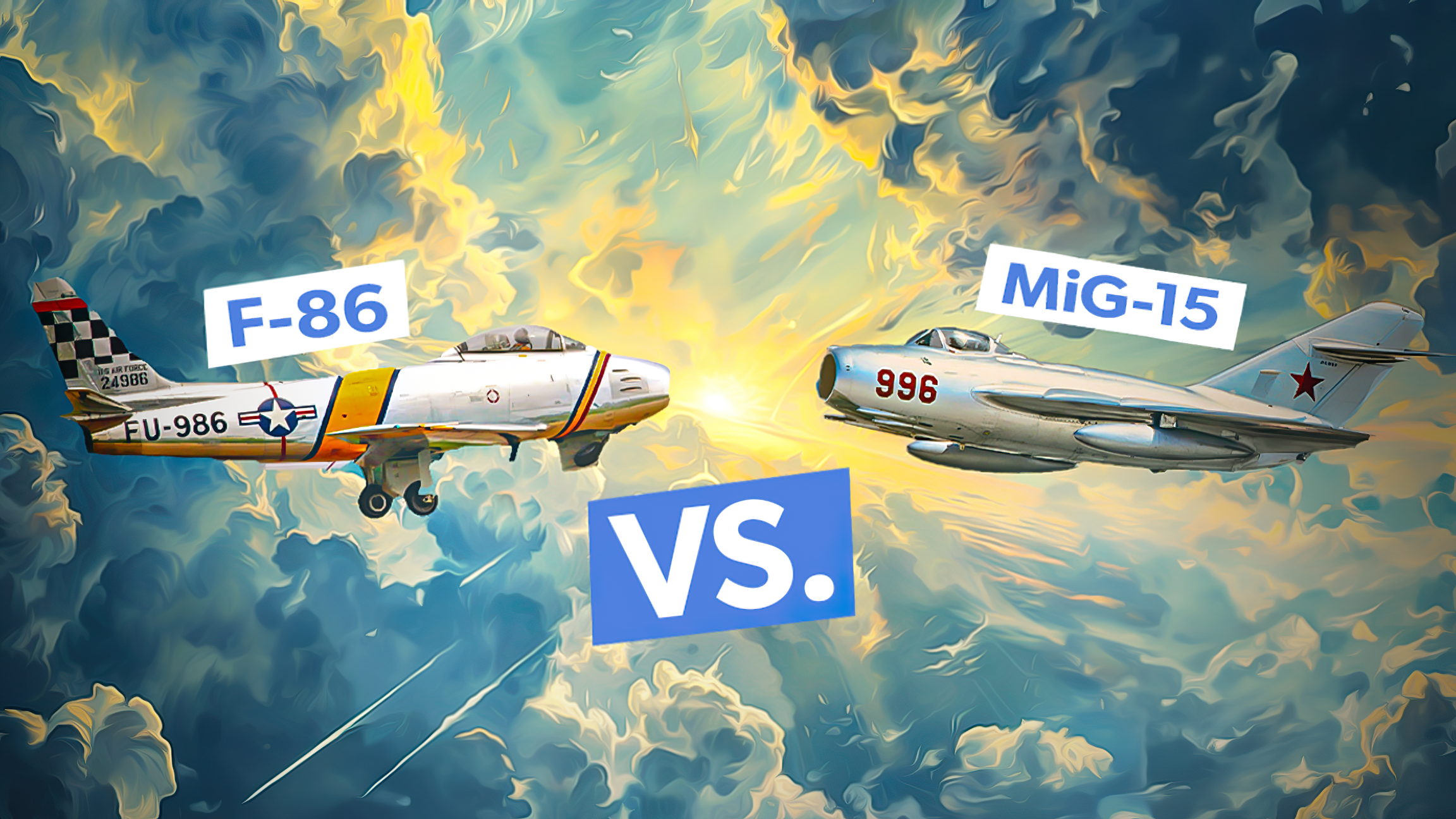 Früheste Jet-Dogfights: MiG-15 gegen F-86 während des Koreakrieges