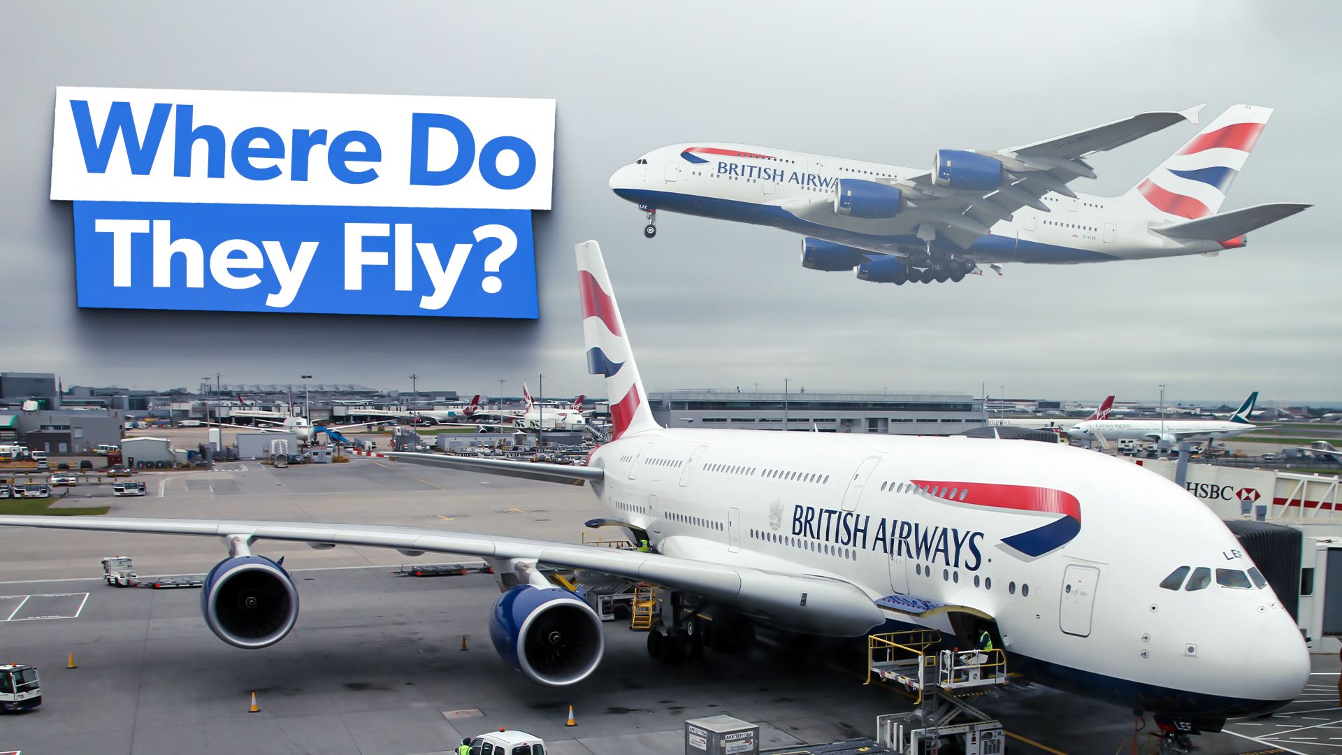 Superjumbo Routen: Hier fliegt British Airways mit dem Airbus A380