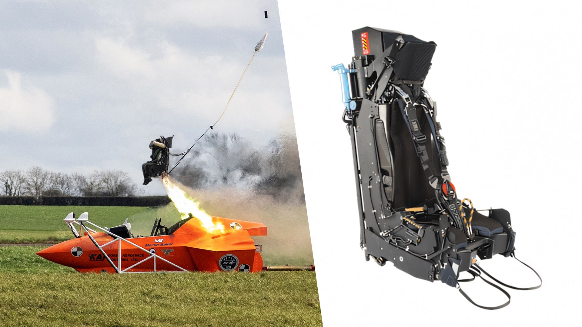 5 Kampfflugzeuge mit British Martin Baker 