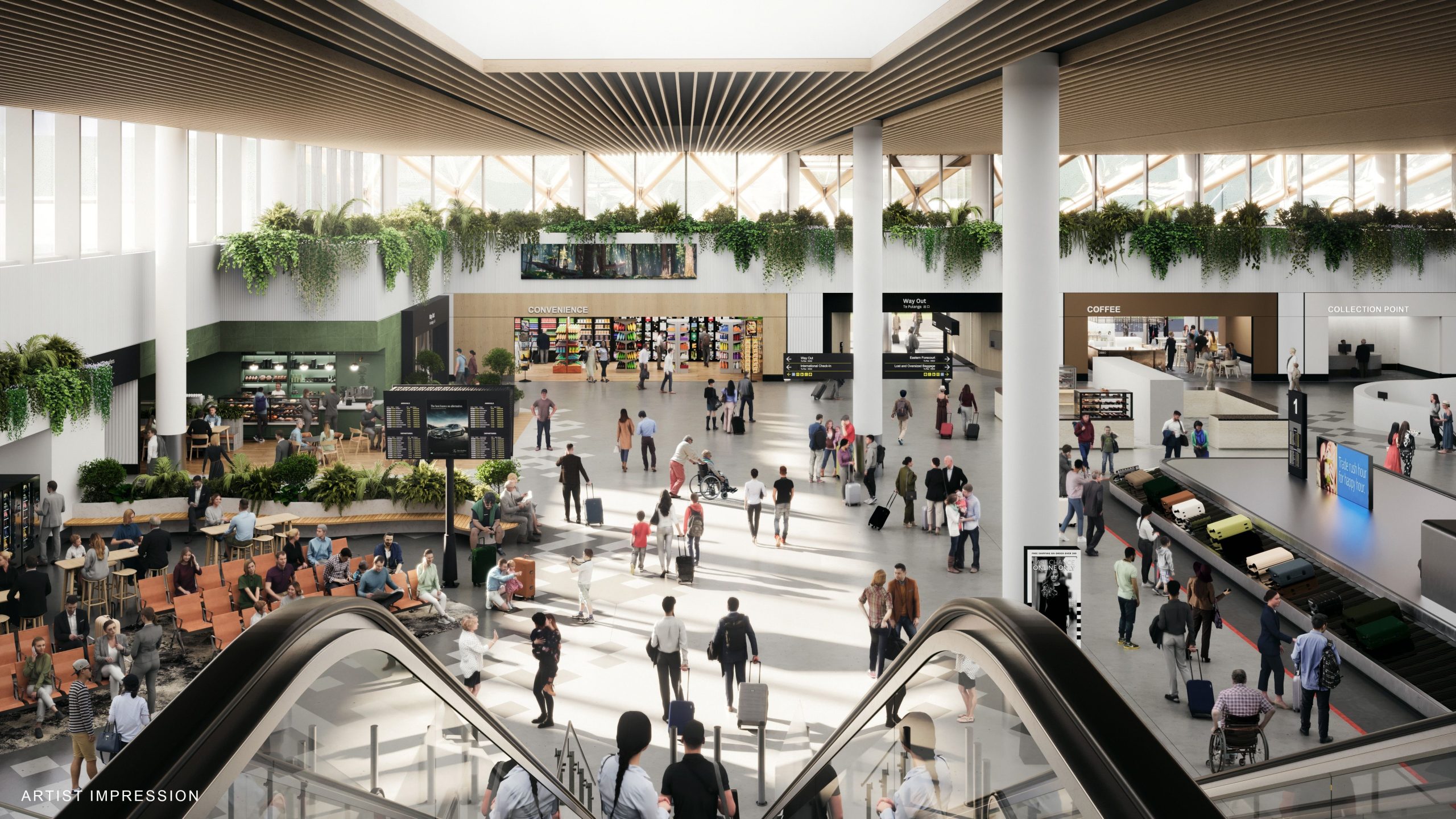 Erster Blick: Innerhalb des atemberaubenden neuen Inlandsterminals des Auckland Airport