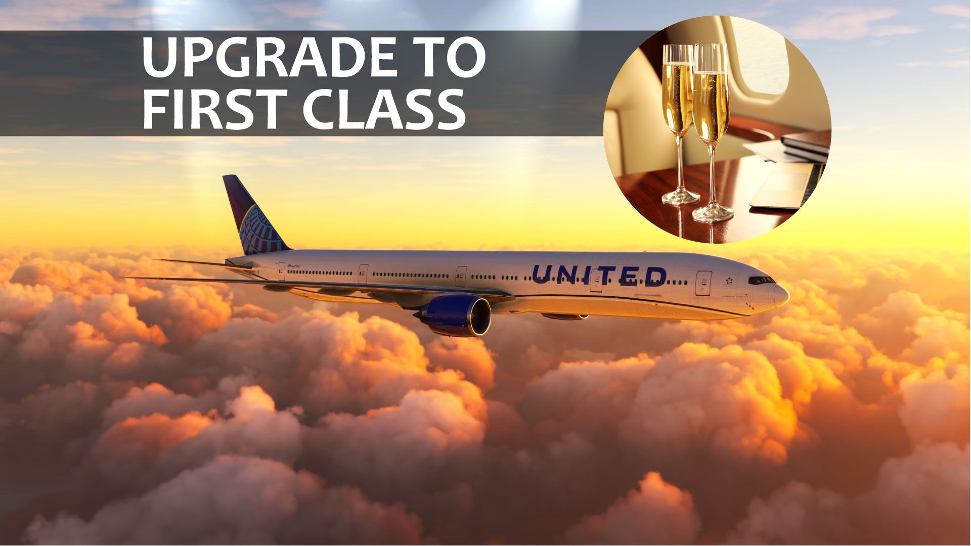 Upgrade auf First Class auf United, ohne Geld auszugeben