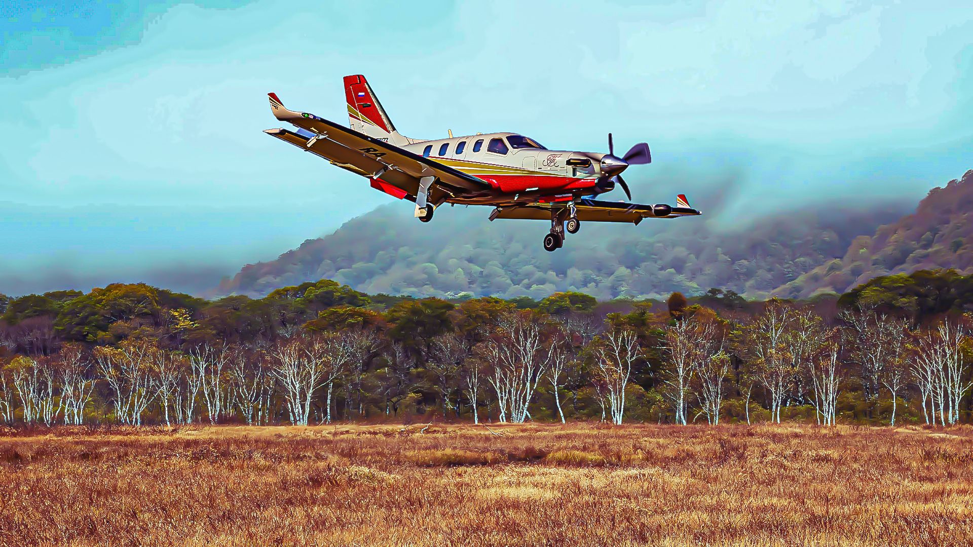 Die fünf Flugzeuge in der Daher TBM 900 