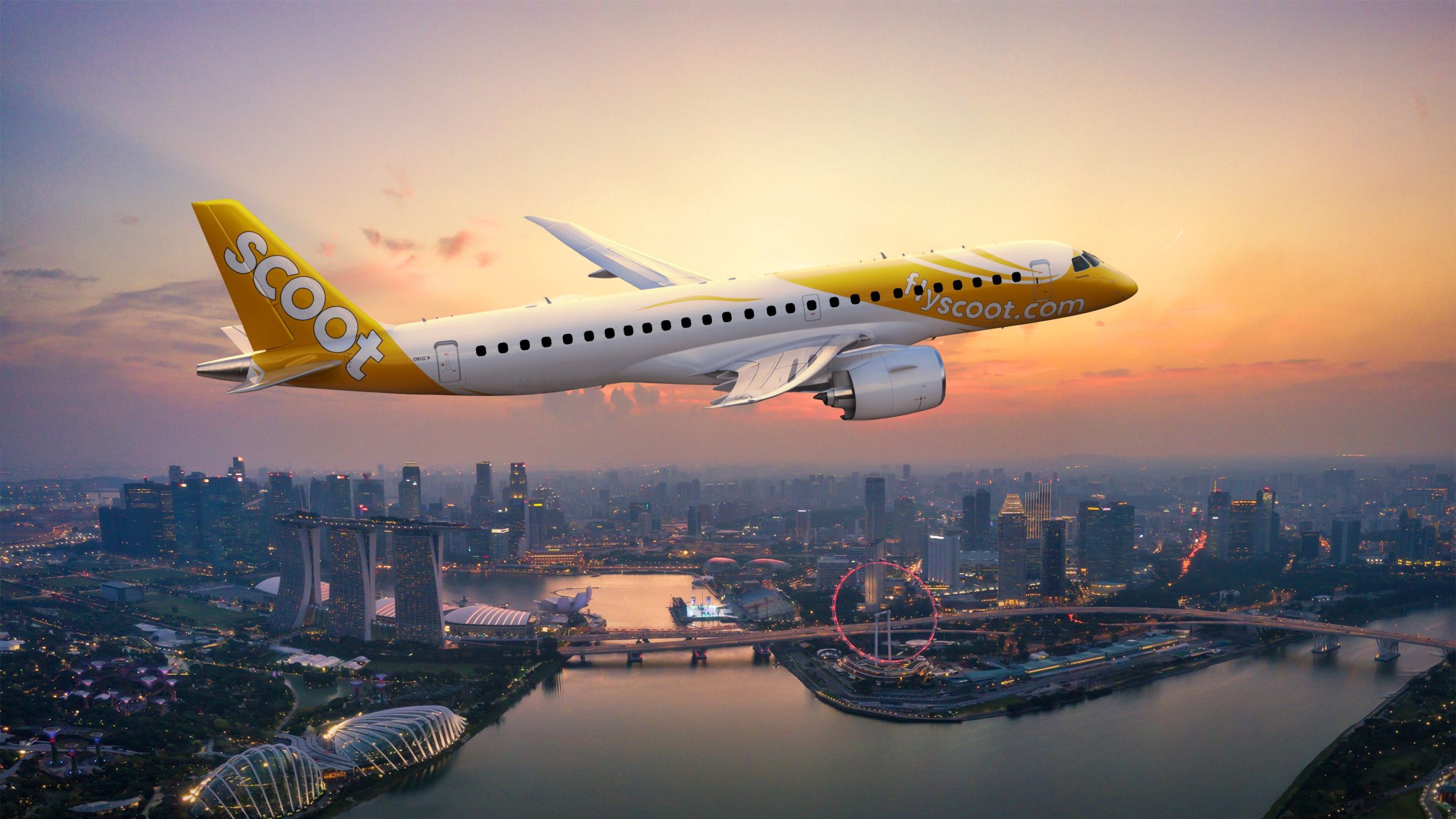 Scoot enthüllt das Eröffnungsdatum für Embraer E190-E2-Flüge und neue Ziele