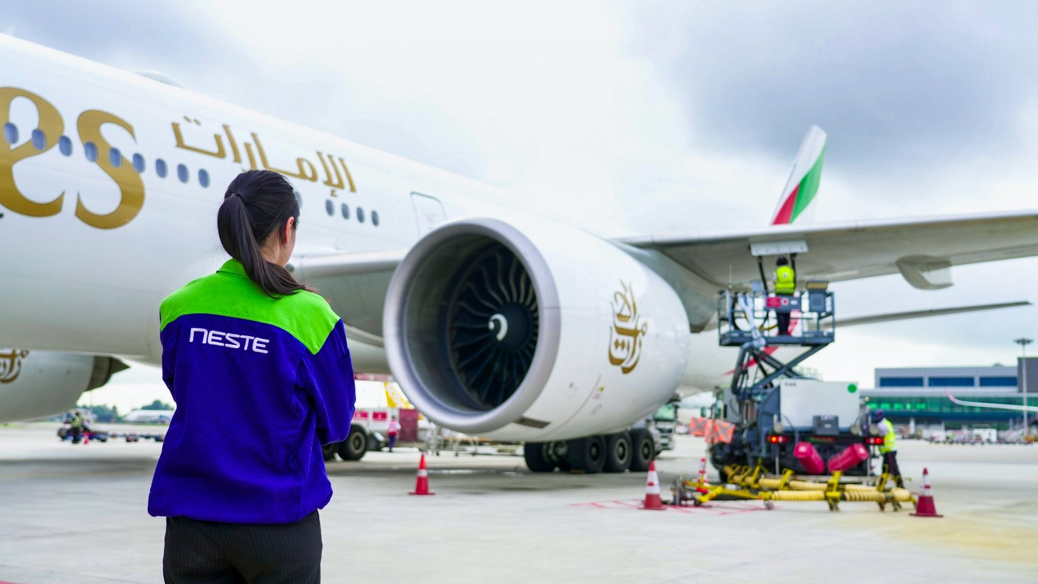 Emirates treibt jetzt Neste Saf in Singapur Changi an