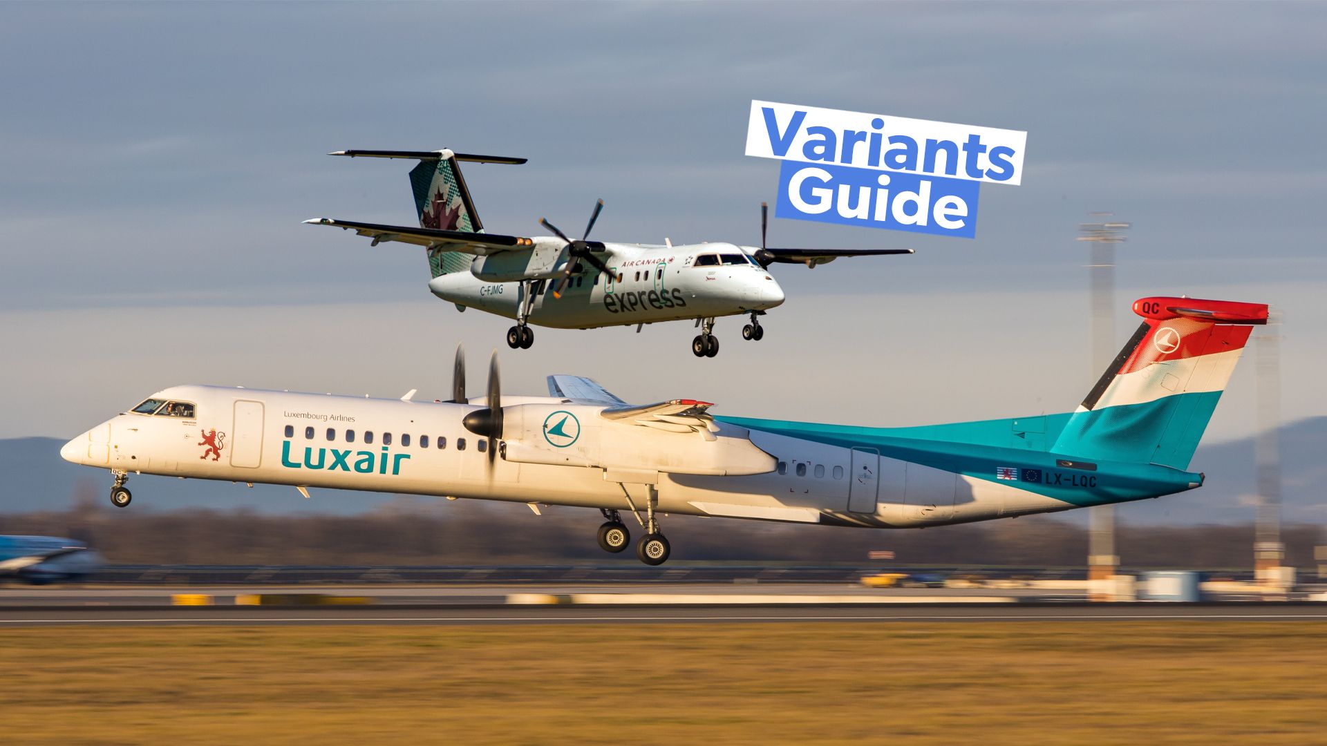 Untersucht: Die 4 Varianten, aus denen sich die Familie de Havilland Canada Dash 8 Turboprop zusammensetzt