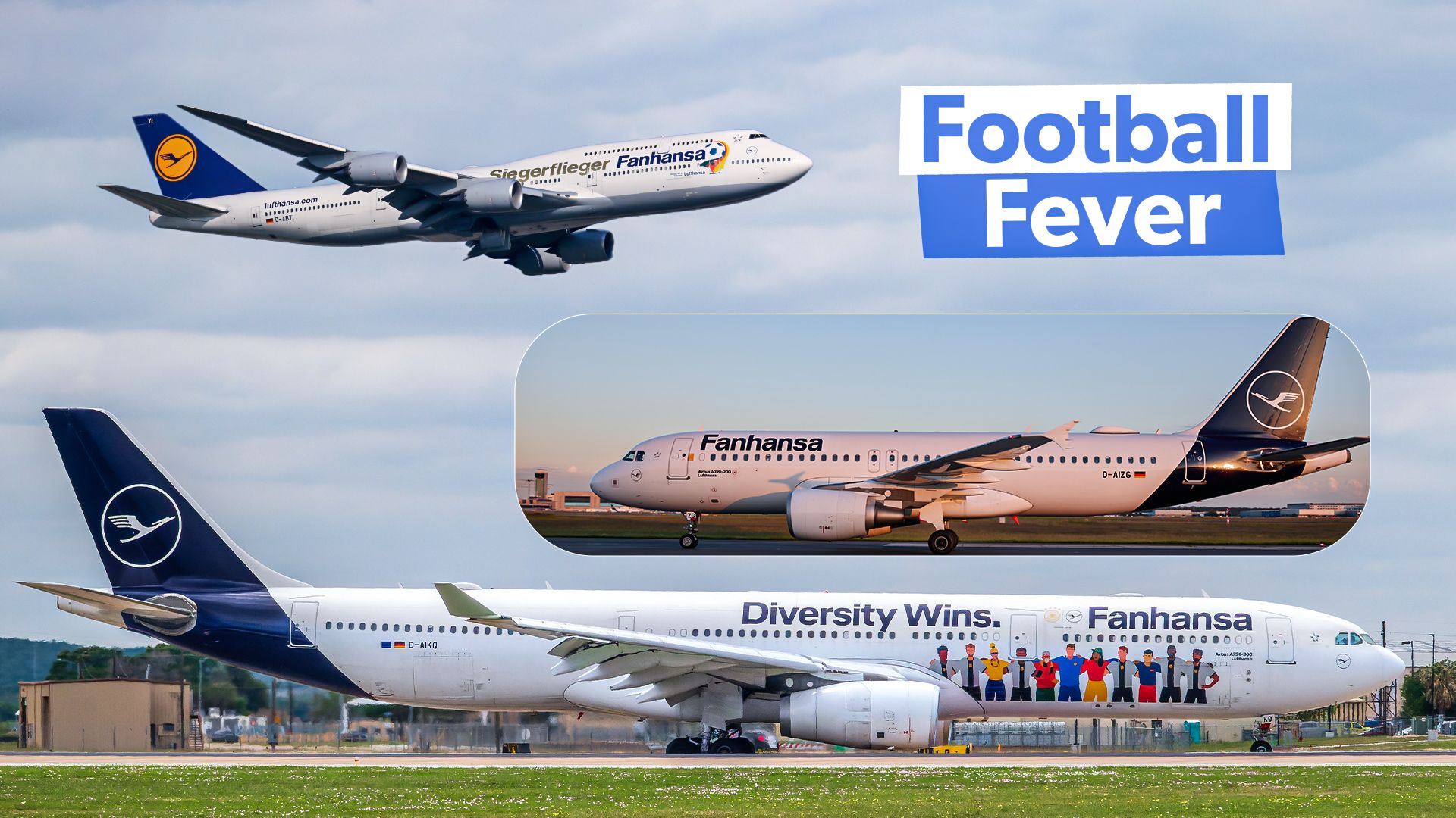 Fanhansa: Die Geschichte von Lufthansas Fußballflugzeug zum Thema Fußballmotiv