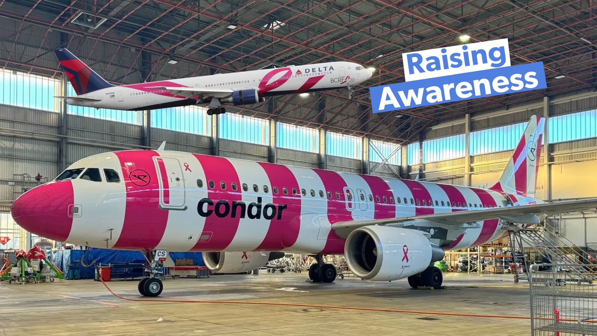 Gute Lackierungen für eine großartige Sache: die besten Breast Cancer Awareness Month Airline Lackpläne