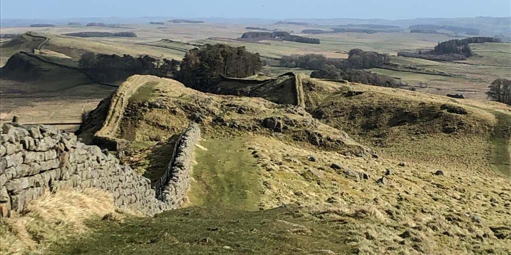 Wandern Hadrians Wand im Winter
