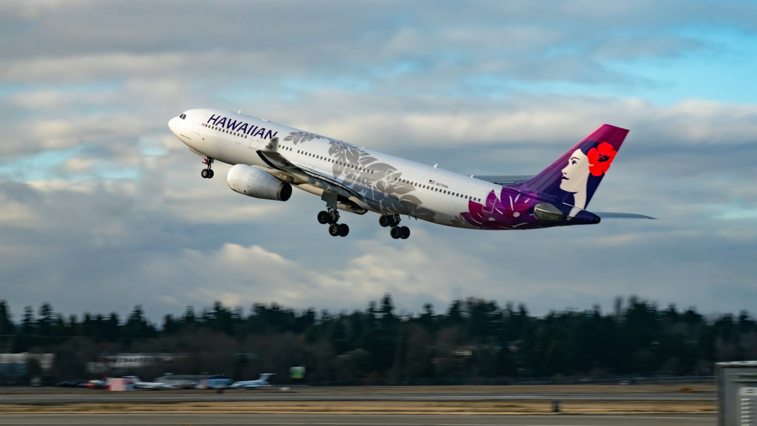 Hawaiian Airlines Airbus A330-200 landet in Portland, nachdem der iPad-Batterie des Passagiers Feuer erfasst hat