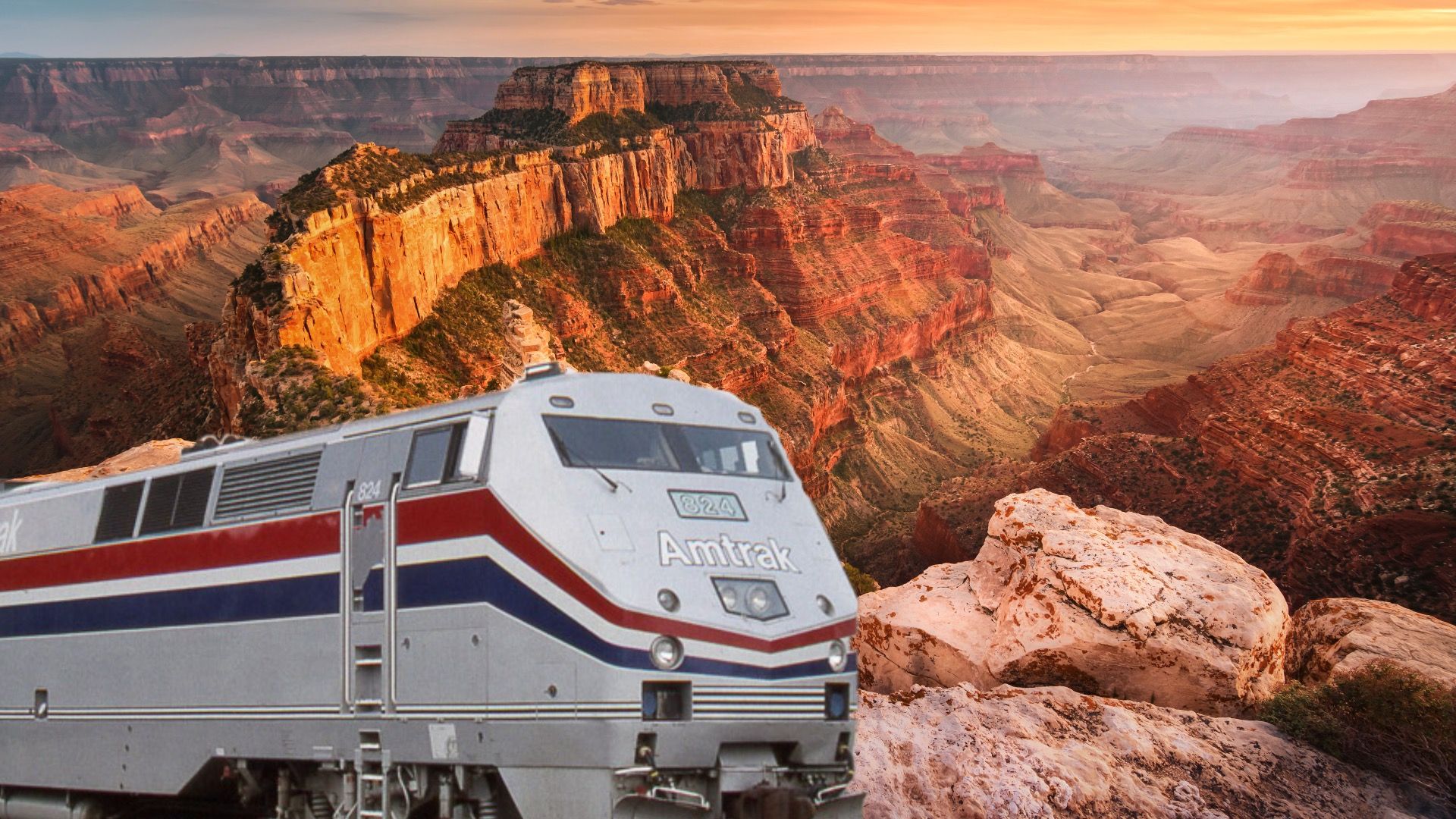 Sehen Sie sich den Grand Canyon auf dieser epischen Amtrak 