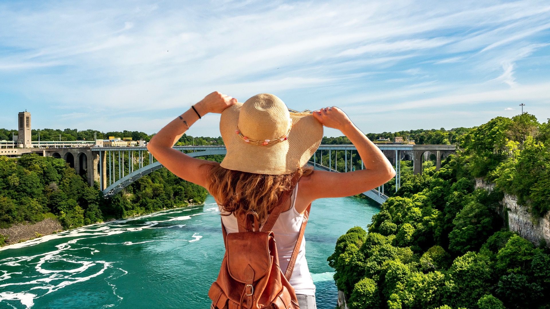 Wie es ist, von Kanada in die USA in Niagara Falls zu gehen