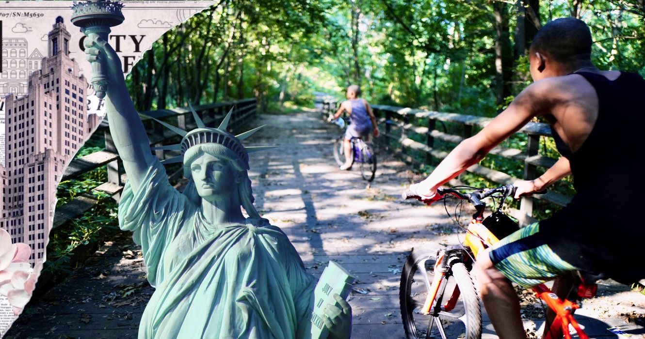 9 New York City wandert vom städtischen Leben weg