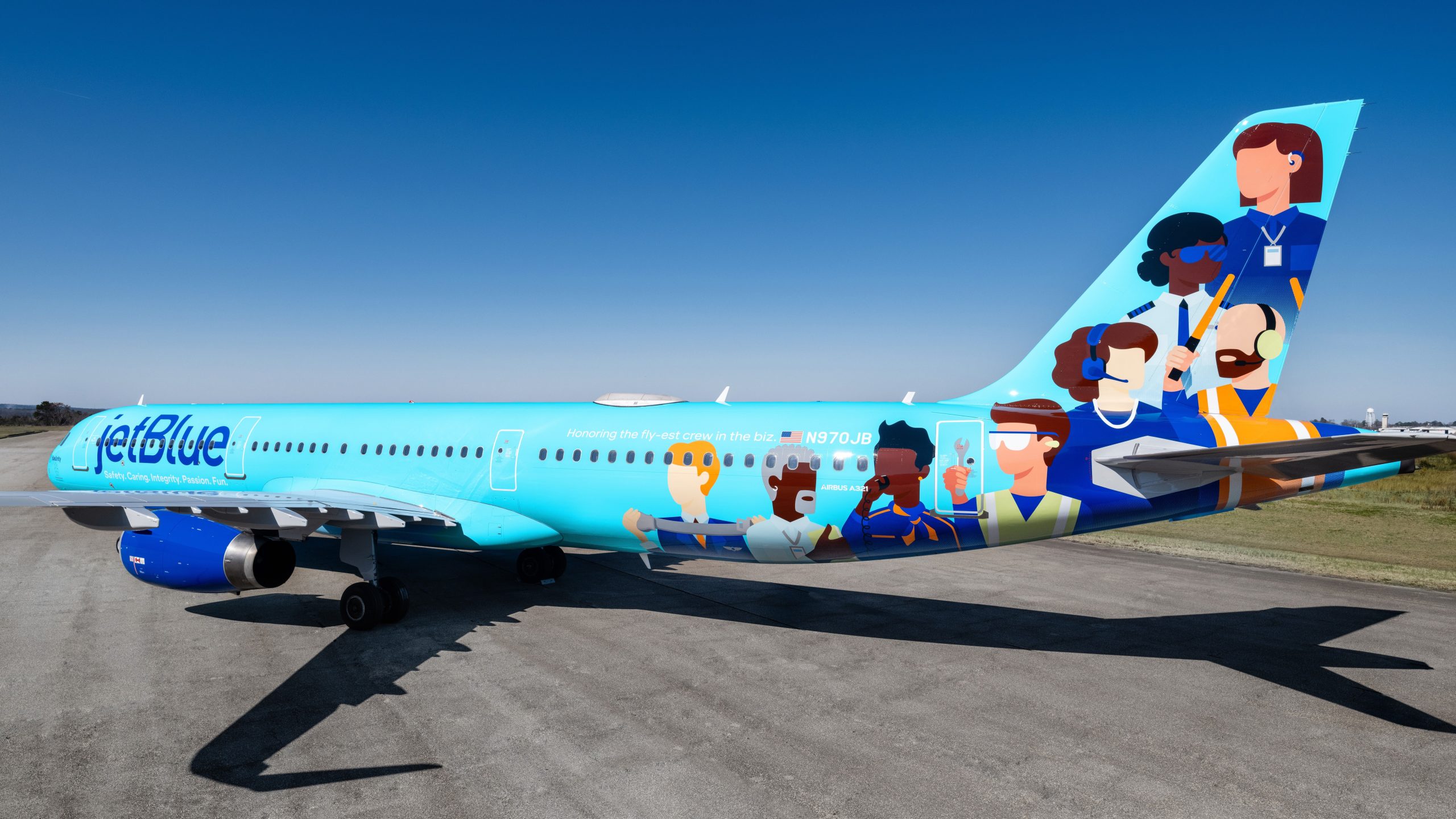 JetBlue widmet seinen Crewmitgliedern die Lackierung am 25. Jubiläum