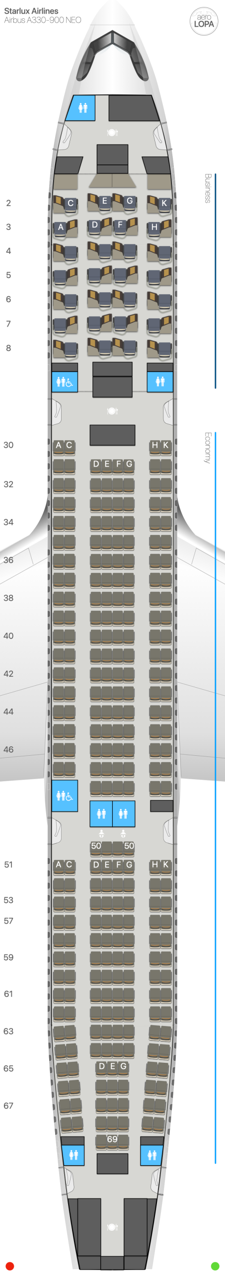 Die 10 Fluggesellschaften, die Airbus A330-900 Flugzeuge fliegen: Kabinen verglichen