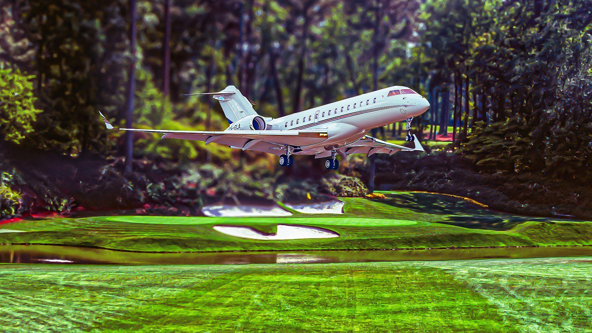 Die Privatjets, die zum Masters 