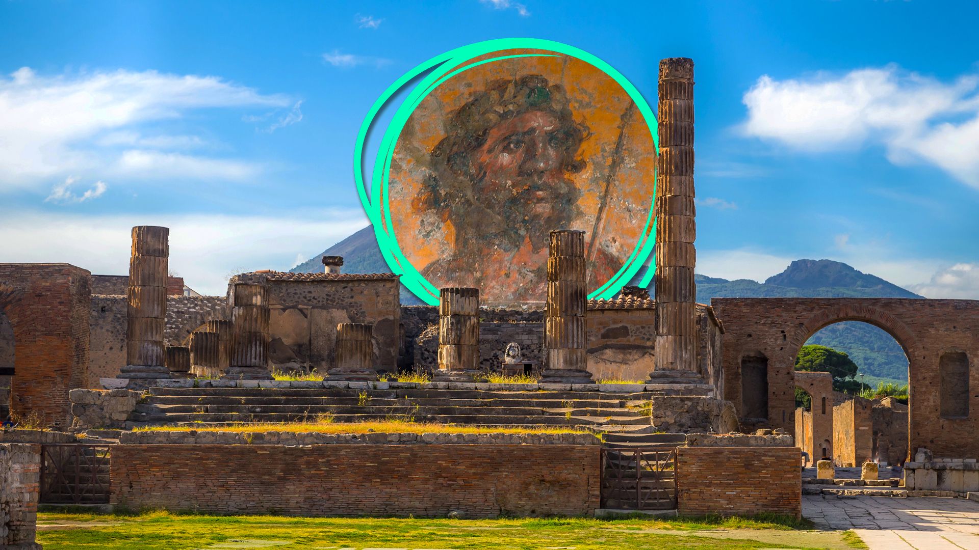 Neue Fresken von Zeus, Helen von Troy und Apollo, die in Pompeji entdeckt wurden, haben Archäologen festgepackt