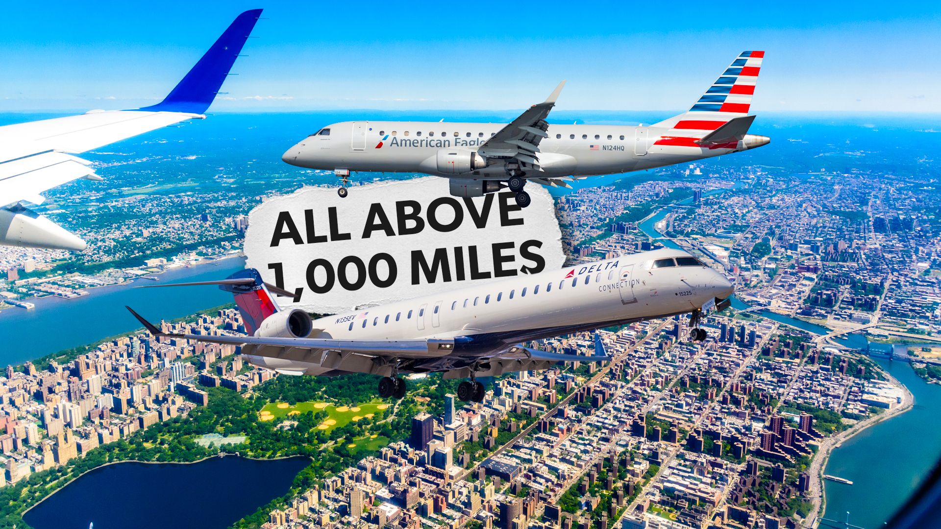 Die 10 längsten regionalen Flüge von New York Laguardia