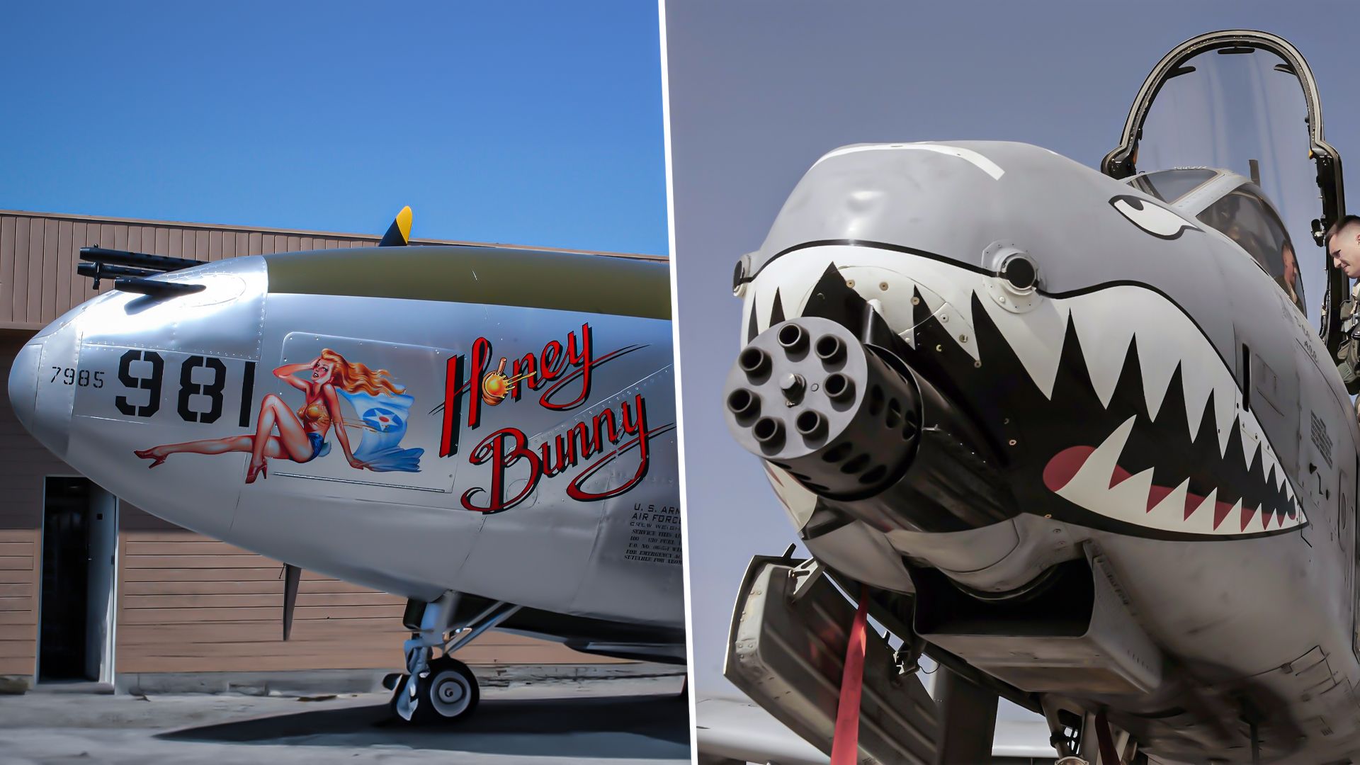 Pin-ups, Sharks &amp; Cartoons: Eine kurze Geschichte der US-amerikanischen Militärflugzeugnasenkunst