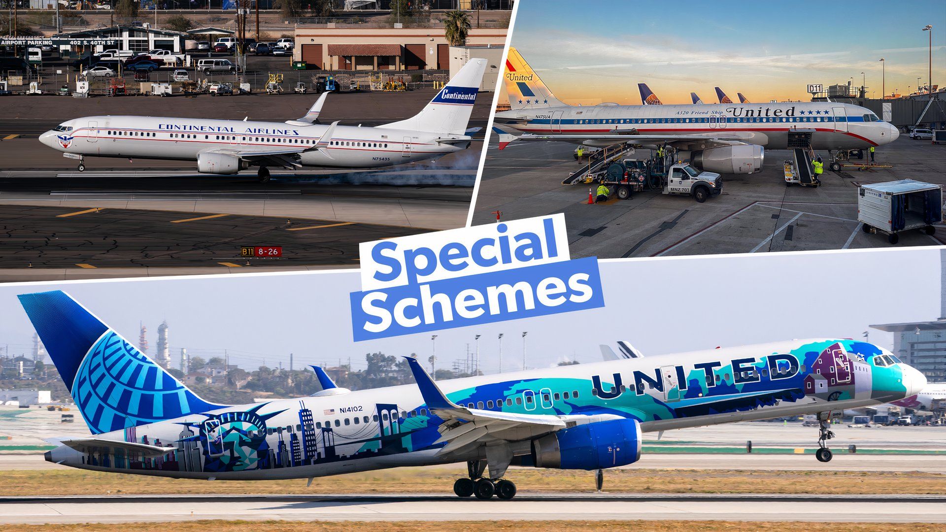 Perfekte Farbschemata: Ein genauerer Blick auf einige der besten speziellen Lackierungen von United Airlines