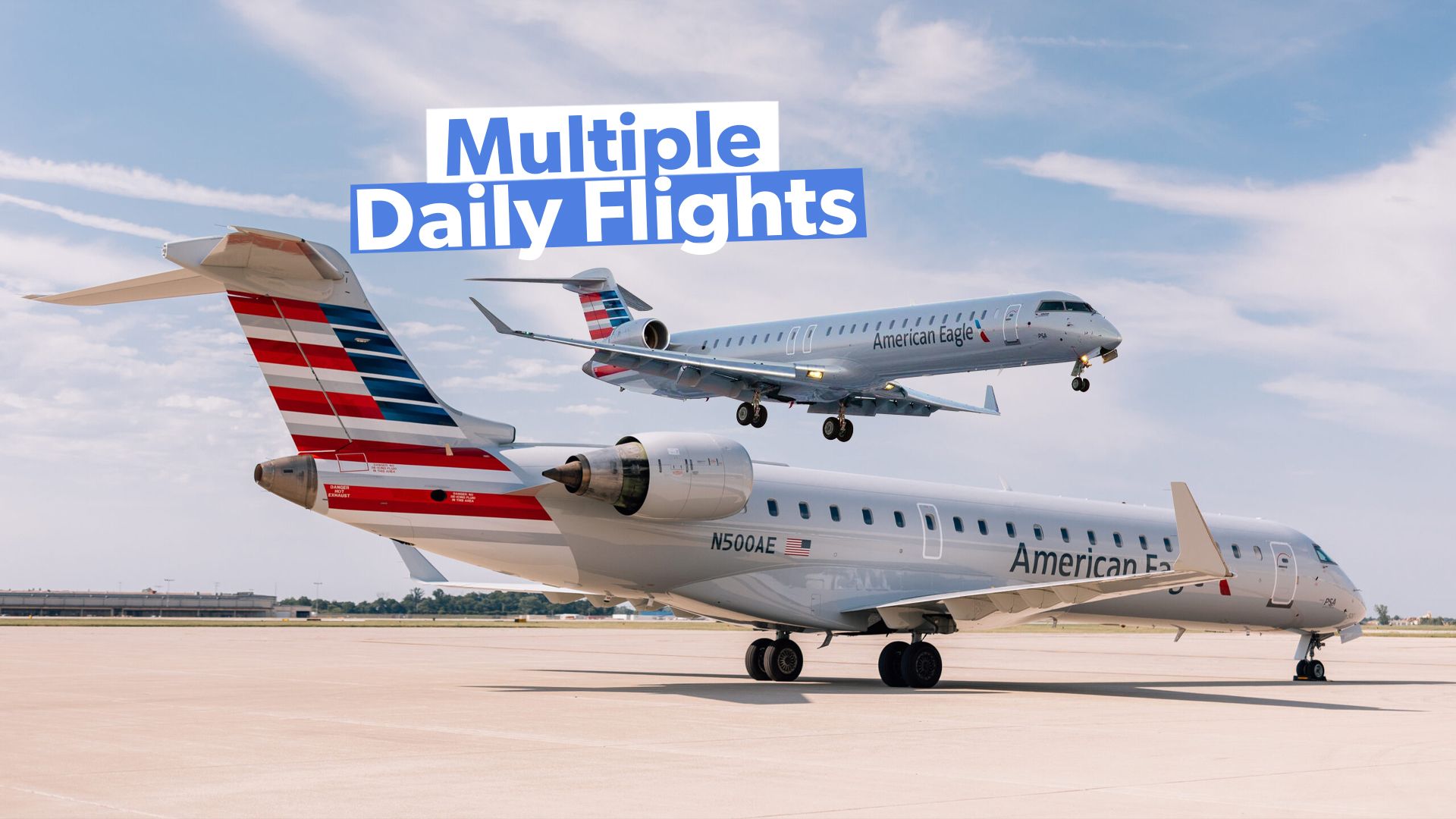 Die häufigsten Routen von PSA Airlines