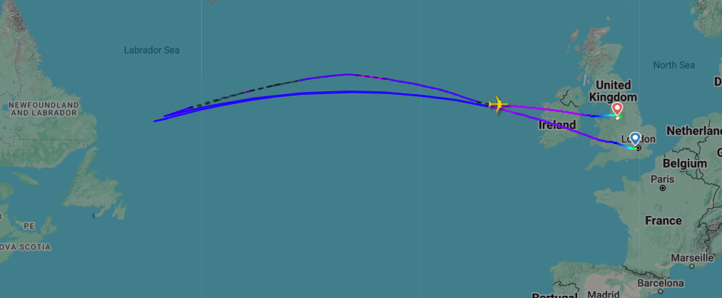 Virgin Atlantic Airbus A350-1000 landet mit Geartüren in Manchester