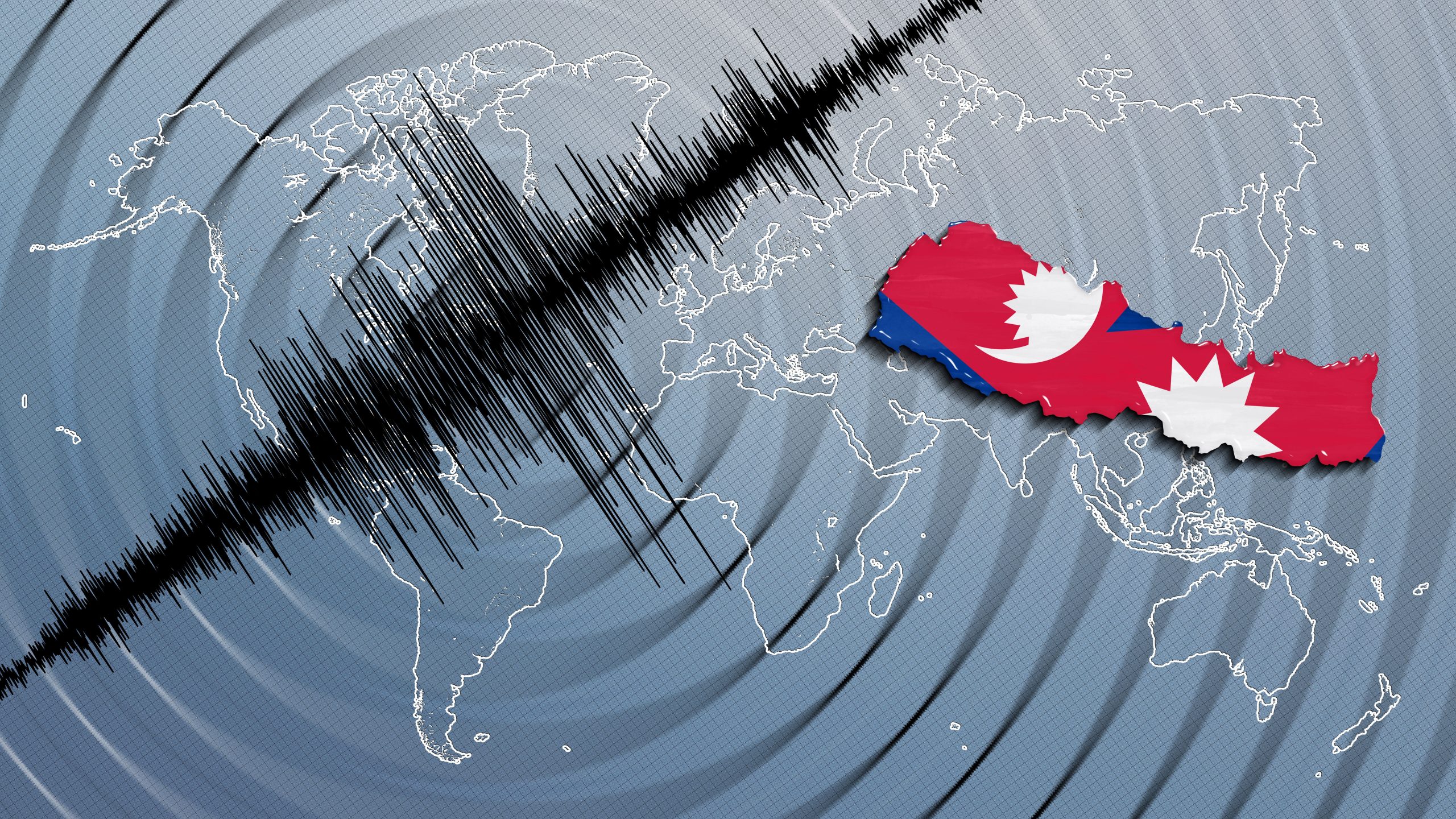 Starkes Erdbeben von 6,1 Größenordnung schlägt Nepal in den frühen Morgenstunden aus, die Bewohner aus dem Schlaf streichen
