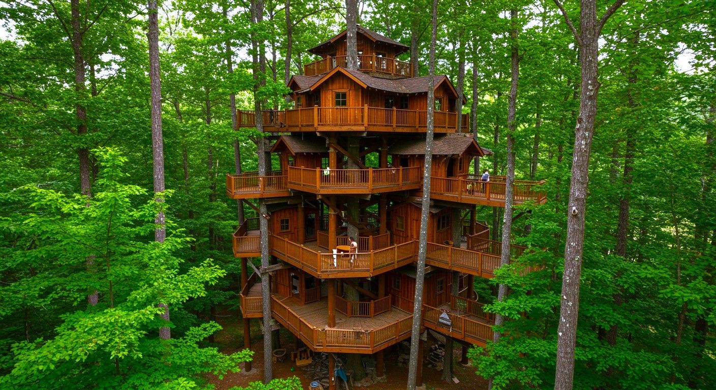 Tennessee hatte das größte Baumhaus der Welt, aber es endete mit einer Katastrophe