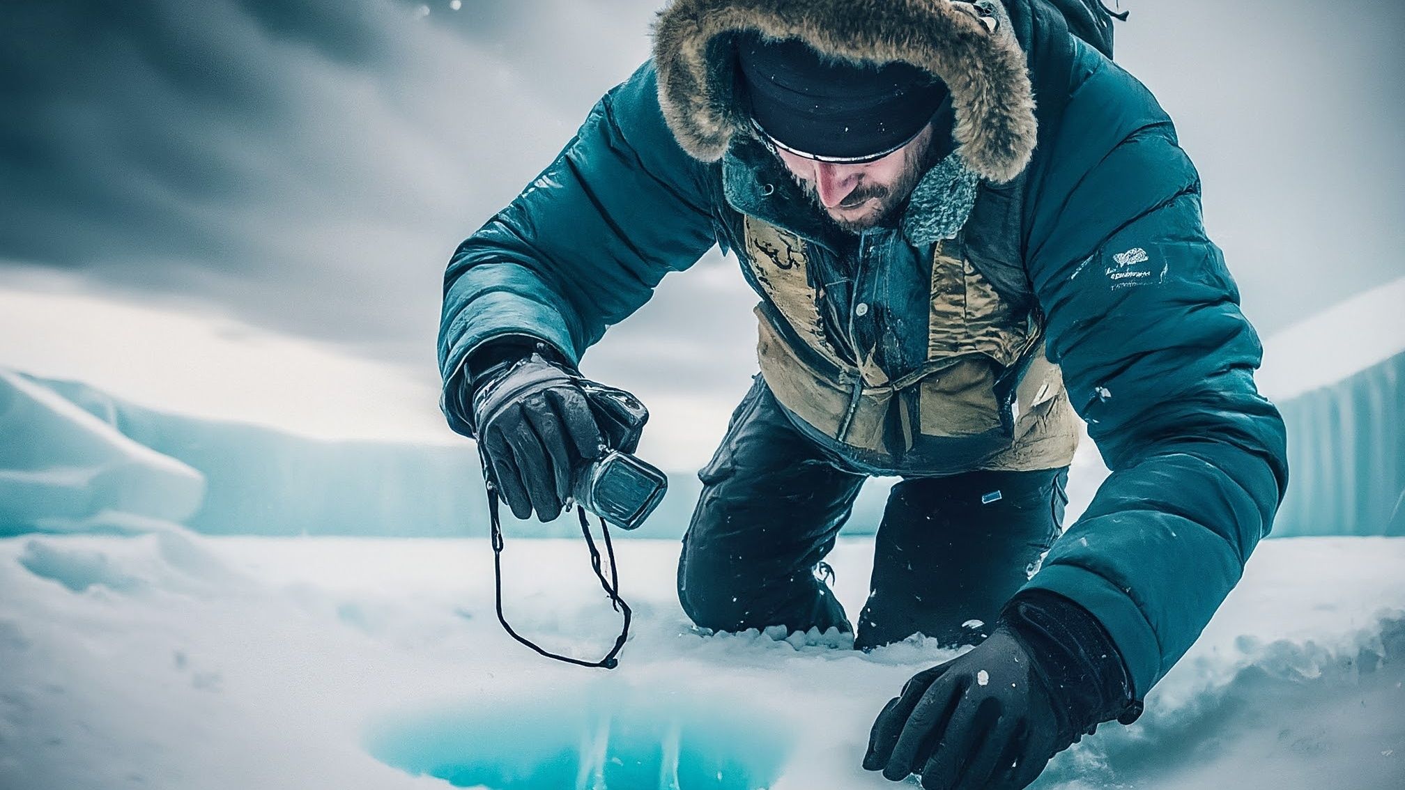 Kamera Down Antarctic Loch zeigt unglaubliche Geheimnisse unter dem Eis