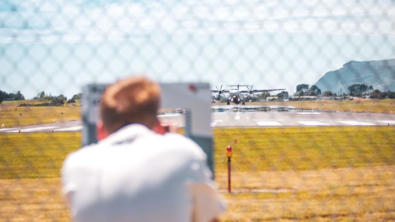 Flughafen Nelson: Innerhalb des Neuseelands Planspoting 