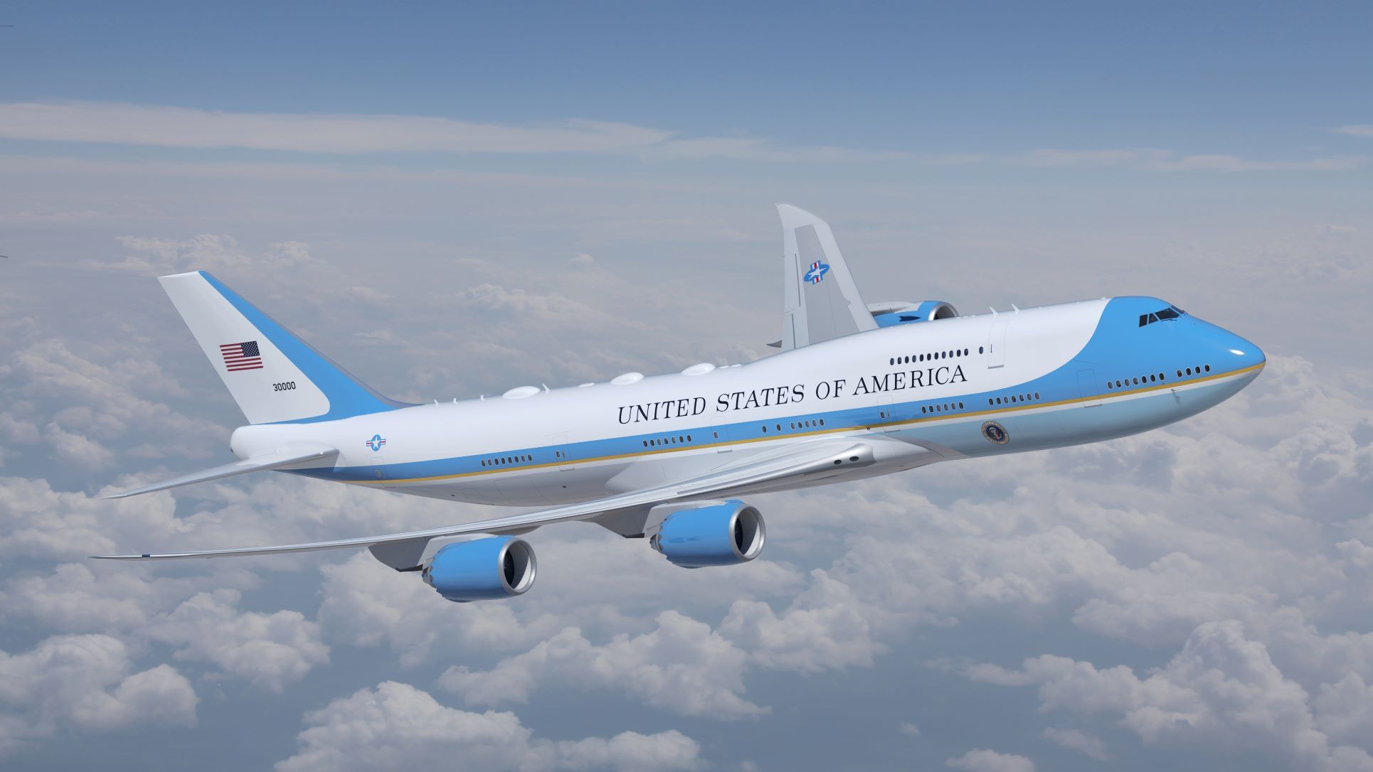 New Air Force One Presidential Boeing 747 1. Flug verzögert auf 2026