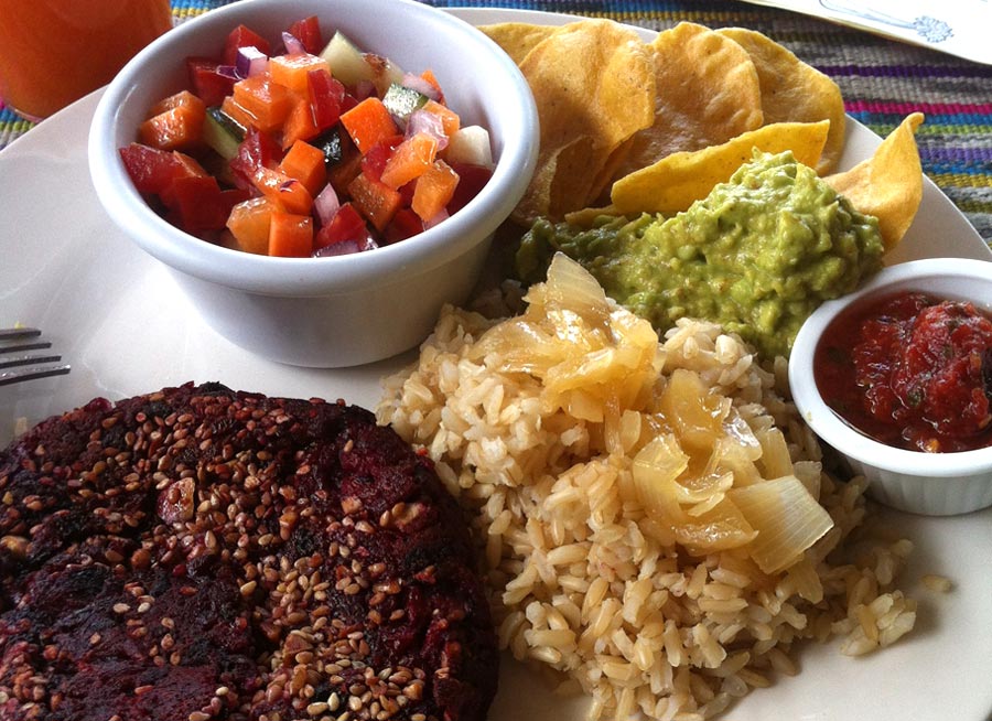 Wie man Veganer in Panajachel, Guatemala, isst