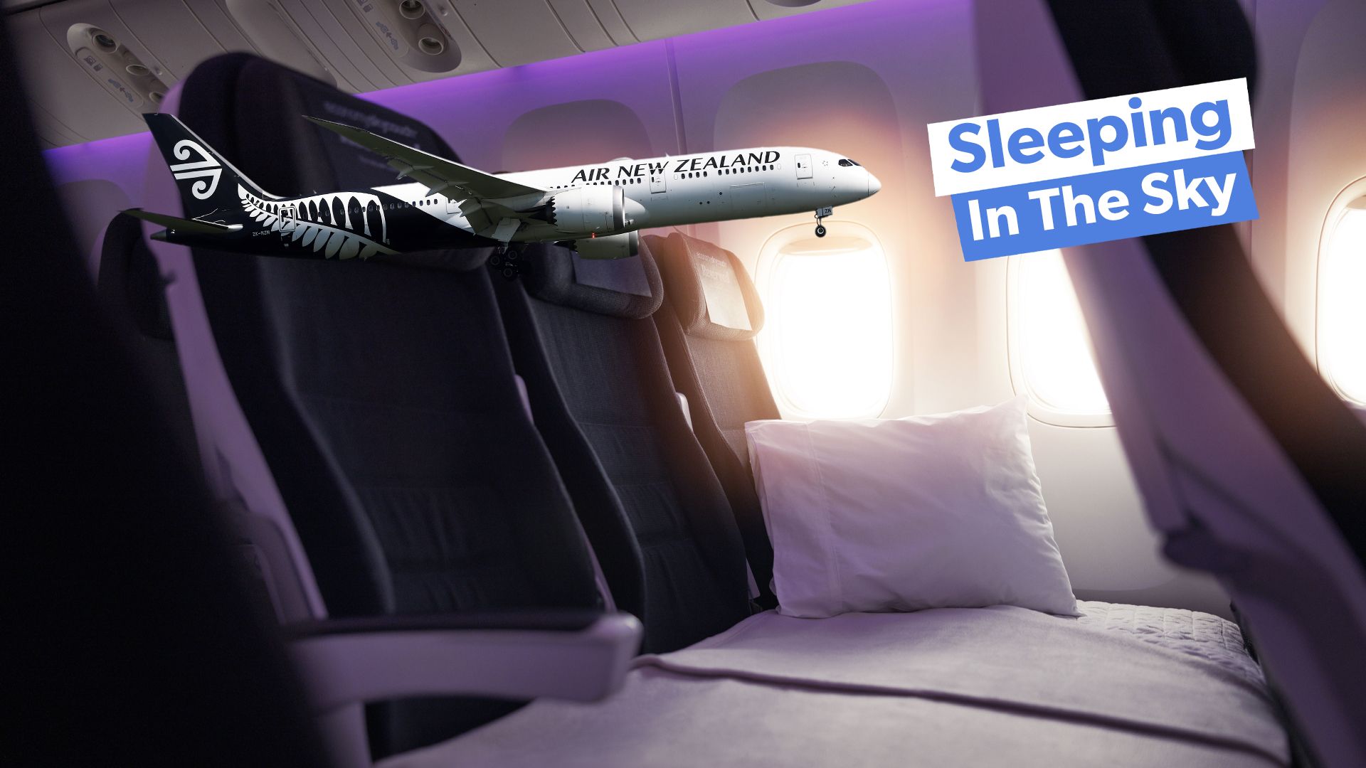 Was sind die Ins &amp; Outs von Air New Zealands Economy Skycouch 