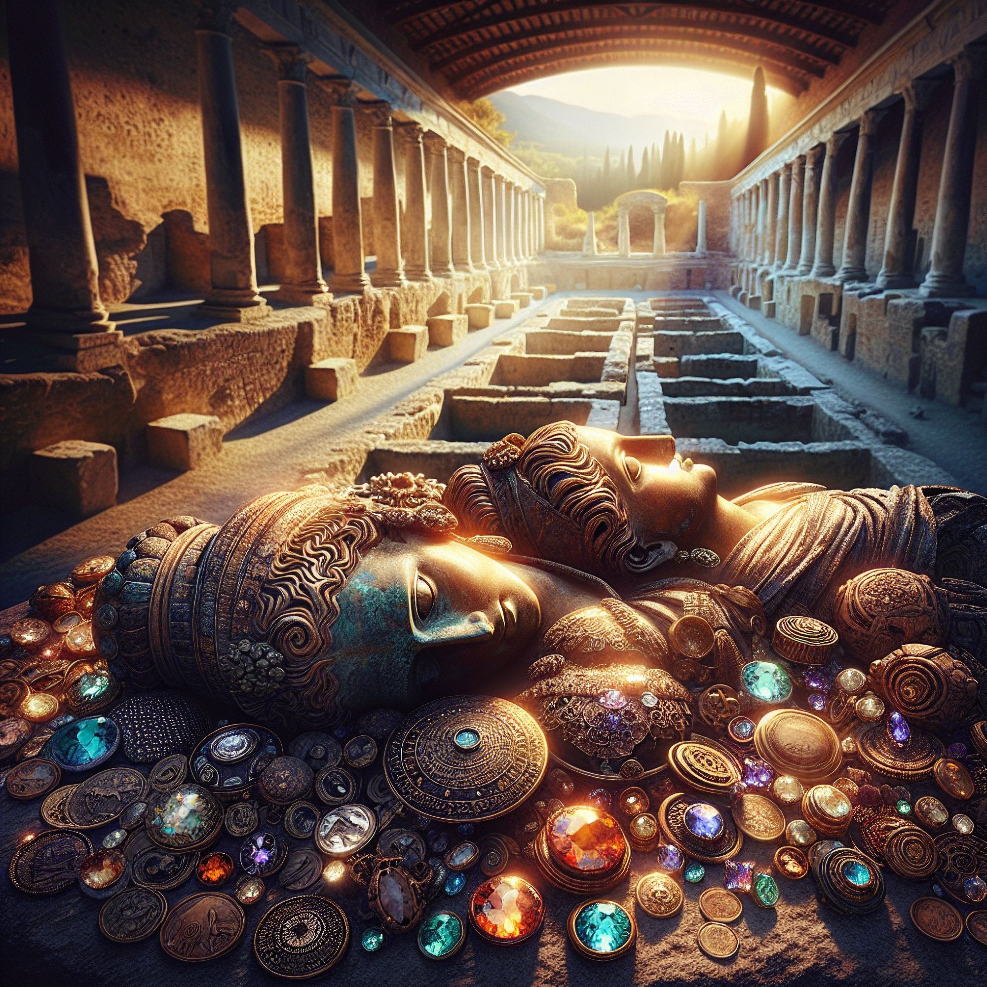 Außergewöhnliche neue Entdeckungen, die in der alten toskanischen Wärmebäder in Italien ausgegraben wurden