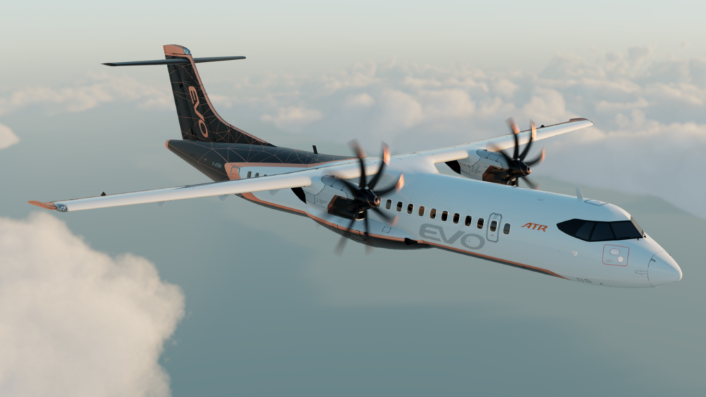 ATR, der einen leichten Hybridmotor für seinen neuen EVO-Turboprop im Jahr 2035 untersucht