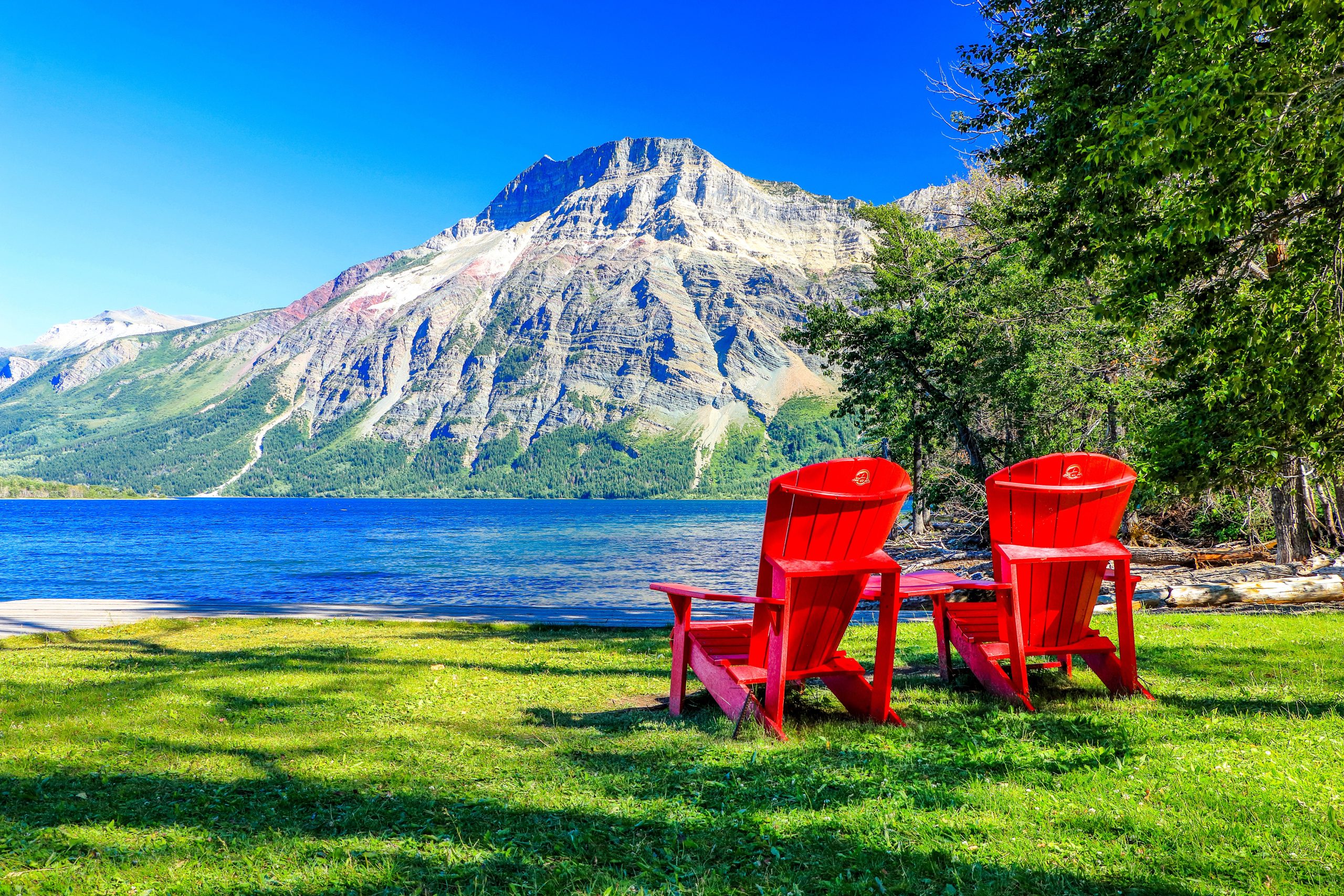 Die Grenze zur US-Kanada läuft direkt durch diesen wunderschönen Nationalpark