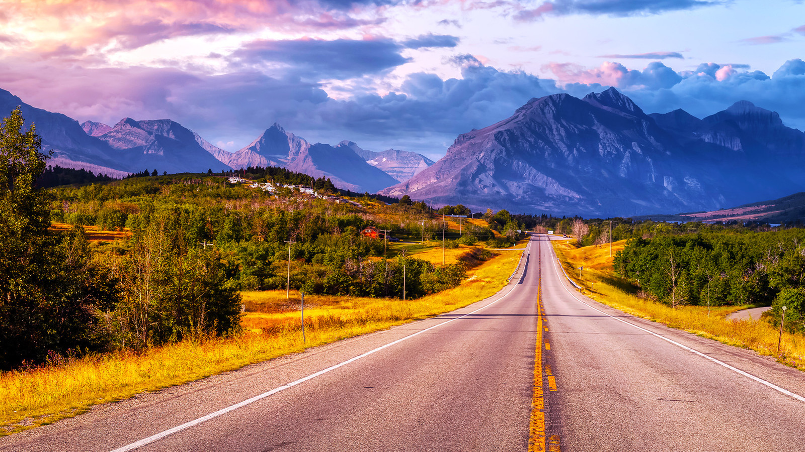 Die schöne Stadt, die das Tor zum Glacier National Park ist
