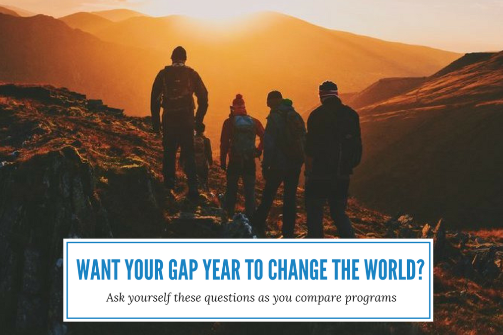 Fragen, die Sie sich beim Vergleichen von Gap Year 