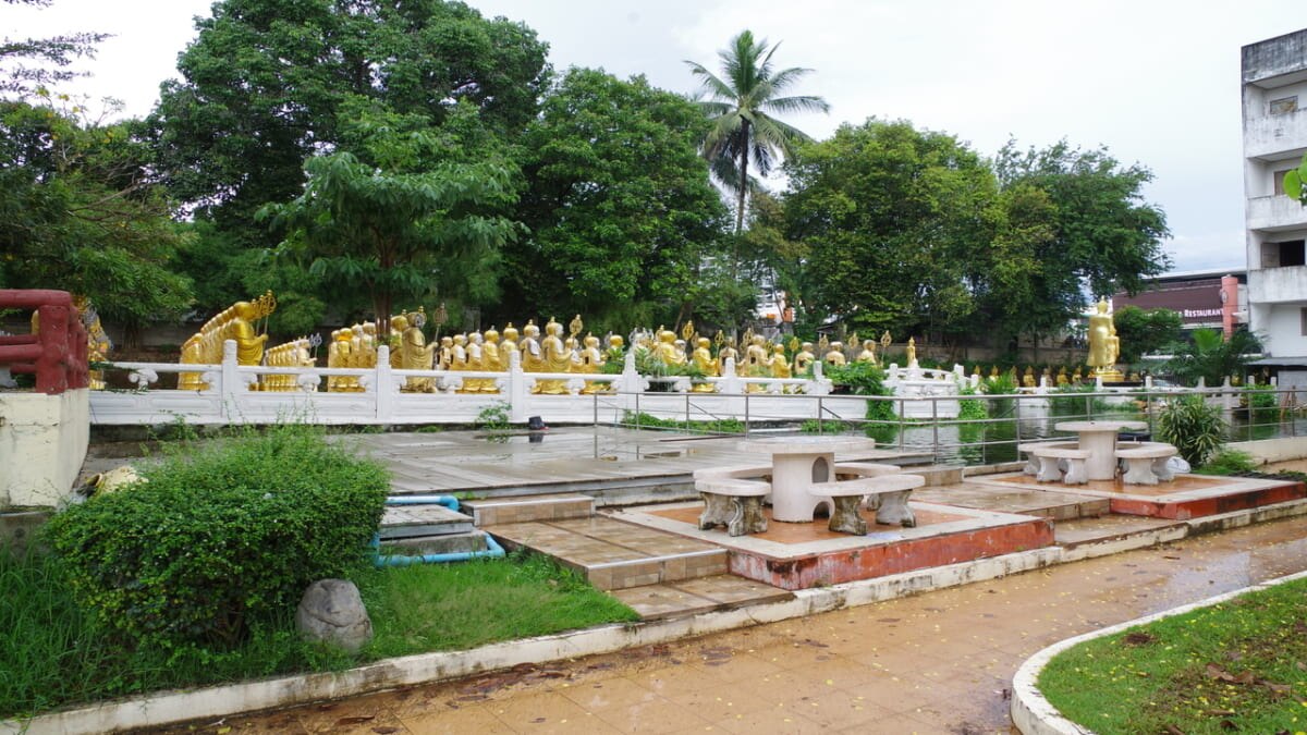 Touristenplätze in Hat Yai, einer Innenstadt im Süden Thailands, auch als Little Bangkok bekannt