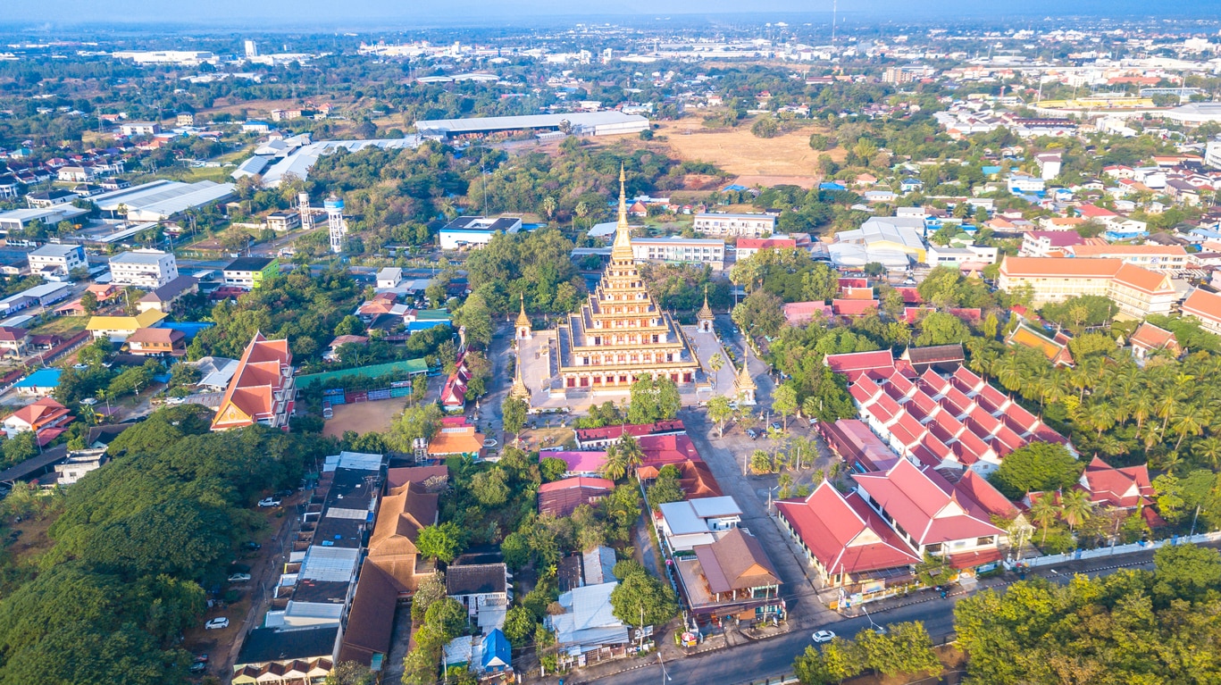 Khon Kaen: Die schöne Stadt in Isan, Thailand, die reich an Kultur und Geschichte ist