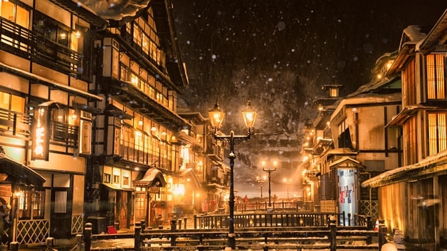 Empfohlene Touristenplätze in Ginzan Onsen, Präfektur Yamagata