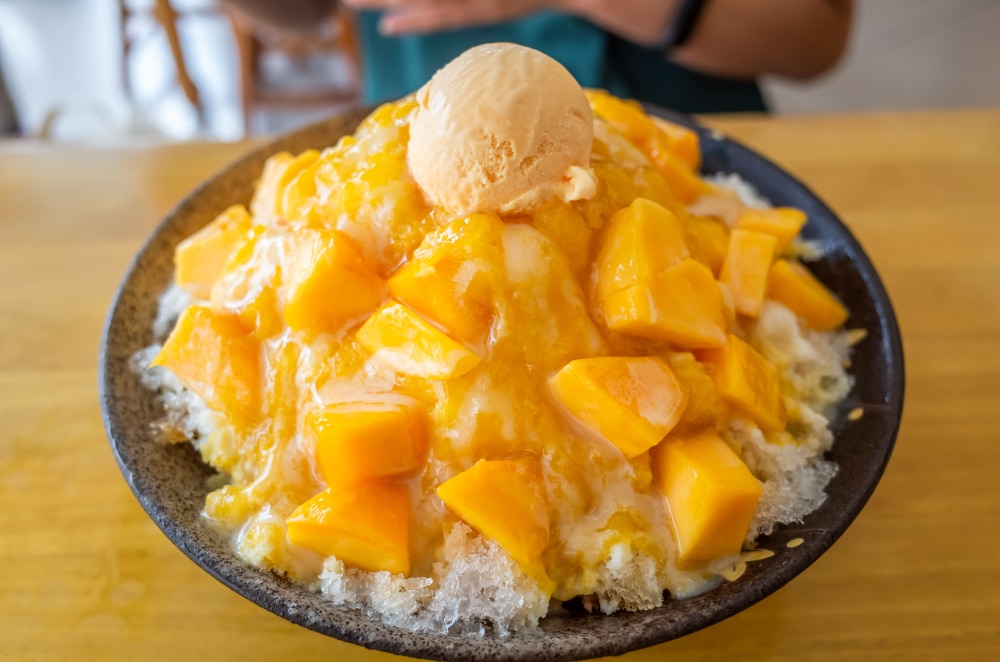 Die Top 5 Orte zum Essen von Mango in Taipei Eis rasiertes Eis