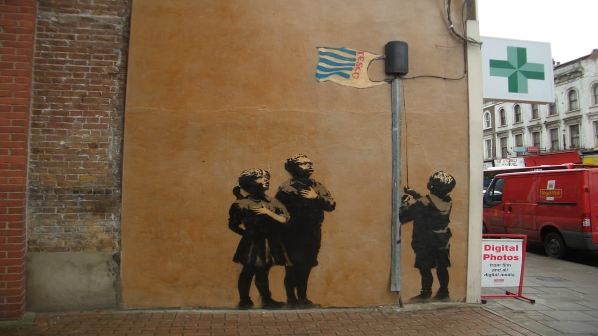 [London] Wo kann man Banksy's Artwork finden ｜ Zugangsführer enthalten!