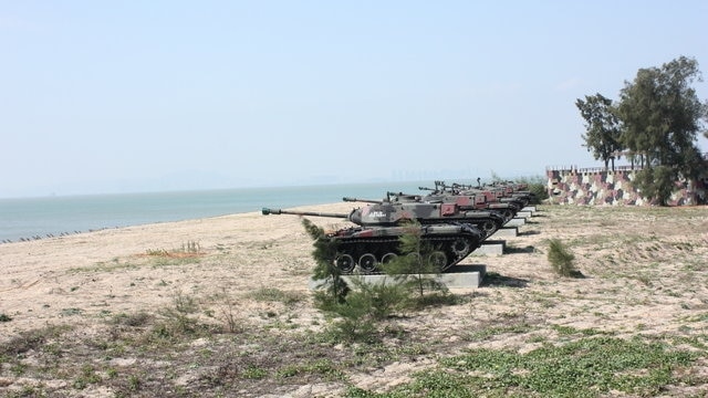 Unbekannte empfohlene Touristenplätze in Kinmen, Taiwan mit Blick auf das chinesische Festland!