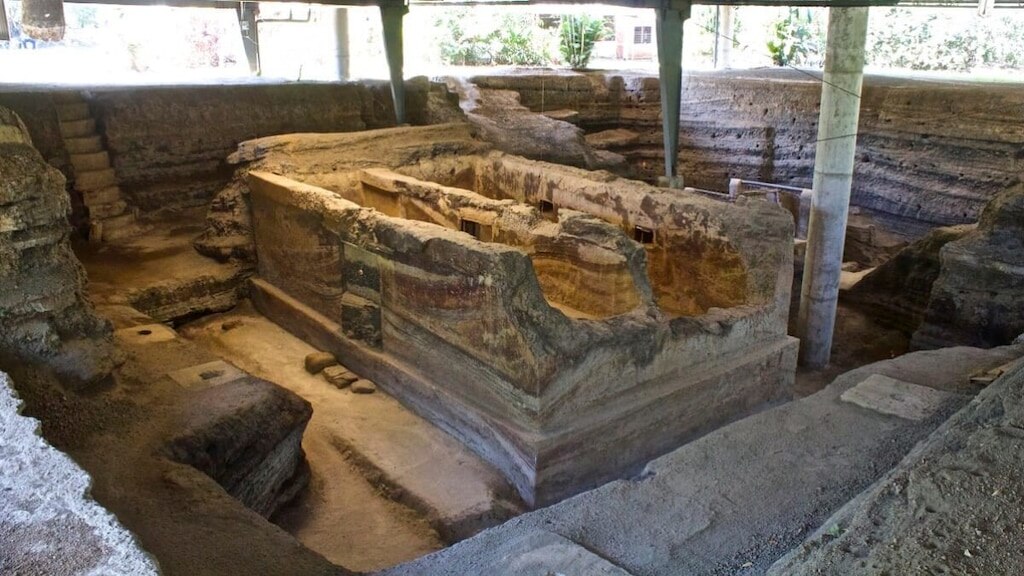 "Das Juwel der archäologischen Stätte Cerén", ein Weltkulturerbe in Mittelamerika, El Salvador