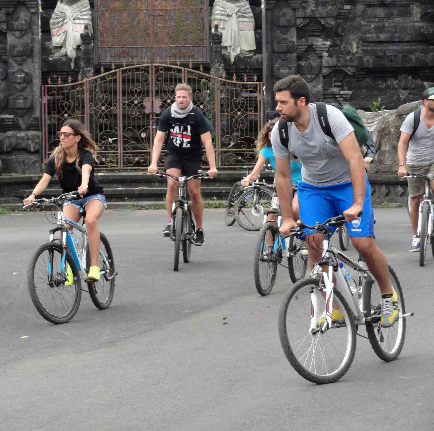 Fahrradverleih in Bali, Indonesien