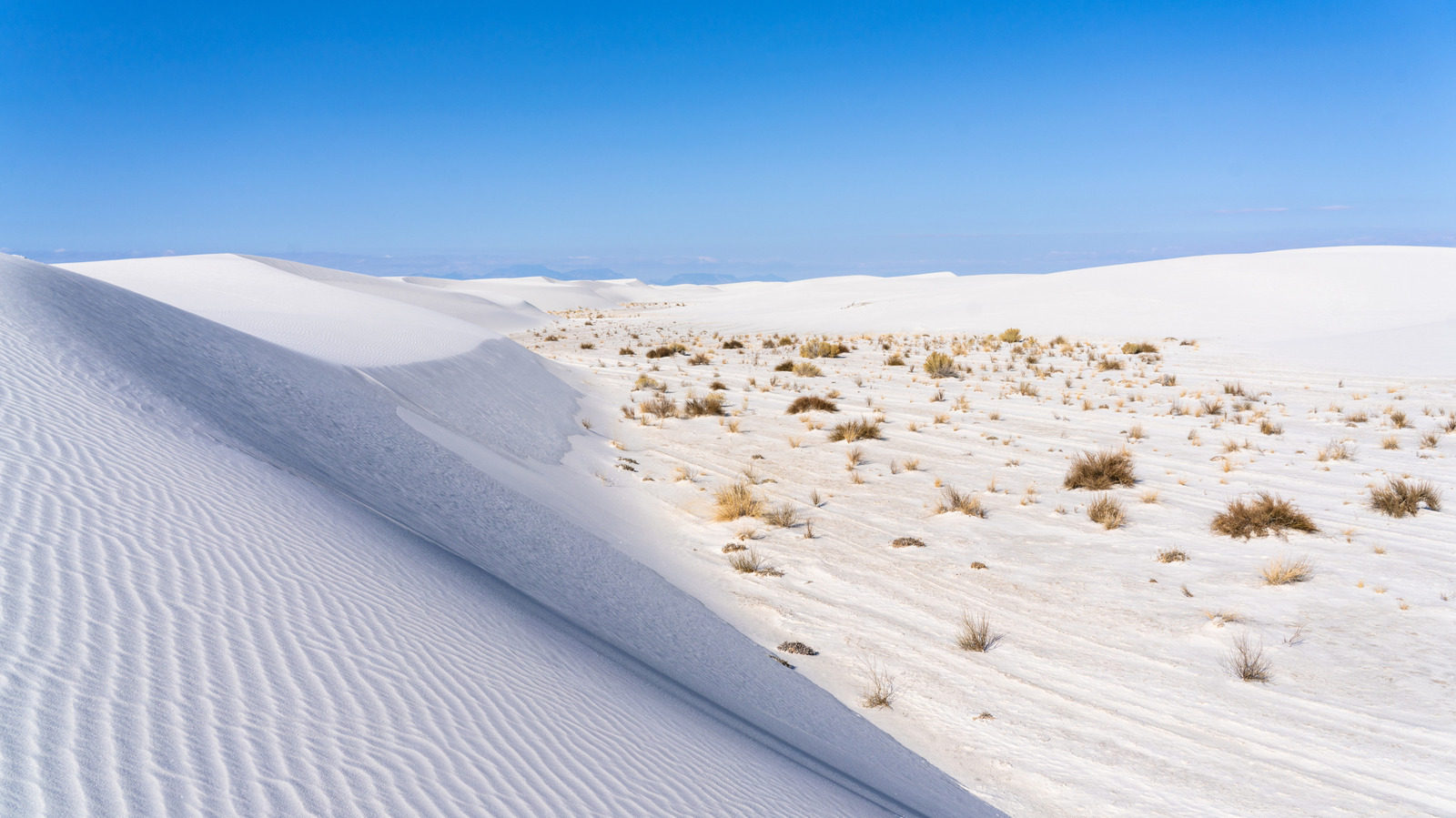 New Mexicos größter Nationalpark ist eine jenseitige Wüste mit kühlem, weißem Sand